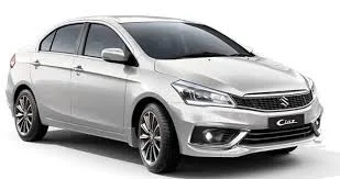 White sedan car hire for daily commute
