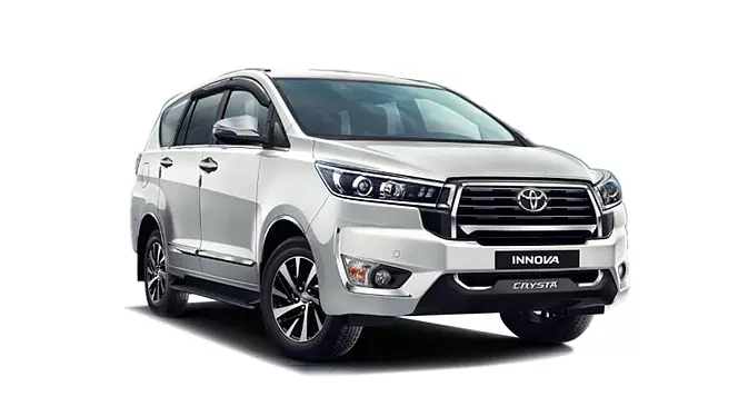 Toyota Innova Crysta AC car hire for premium travel